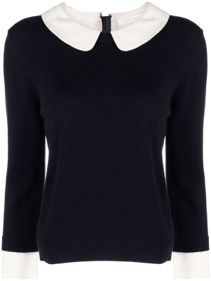 

Contrasting-collar layered jumper, See by Chloé Contrasting-collar layered jumper