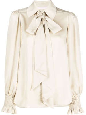 

Bow-tie fastening long-sleeve blouse, See by Chloé Bow-tie fastening long-sleeve blouse