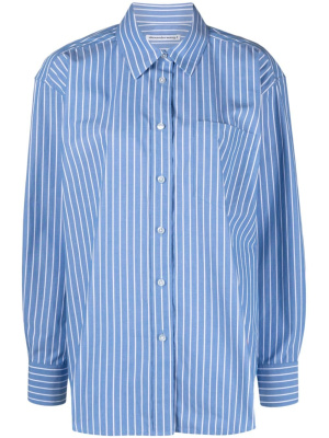 

Stripe-print long-sleeved shirt, Alexander Wang Stripe-print long-sleeved shirt
