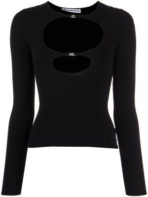 

Cut-out long-sleeved top, Alexander Wang Cut-out long-sleeved top