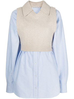 

Layered-look jumper shirt, Alexander Wang Layered-look jumper shirt