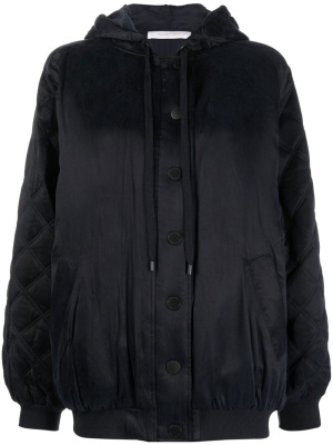 

Shell quilted panel bomber jacket, See by Chloé Shell quilted panel bomber jacket