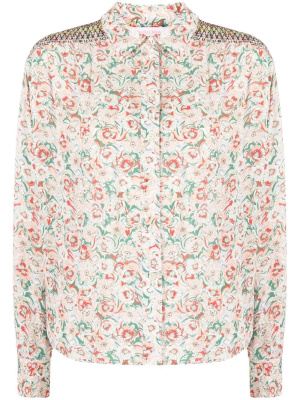 

Floral-print long-sleeve shirt, See by Chloé Floral-print long-sleeve shirt