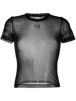 

Mesh short-sleeve T-shirt, Alexander Wang Mesh short-sleeve T-shirt