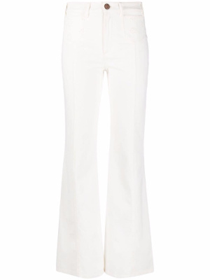 

High-waisted flared denim jeans, See by Chloé High-waisted flared denim jeans