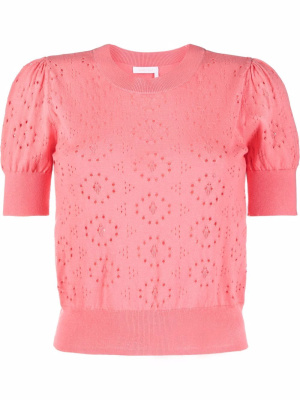 

Cut-out fine-knit top, See by Chloé Cut-out fine-knit top