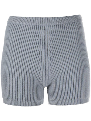 

Ribbed-knit wool shorts, Alexander Wang Ribbed-knit wool shorts
