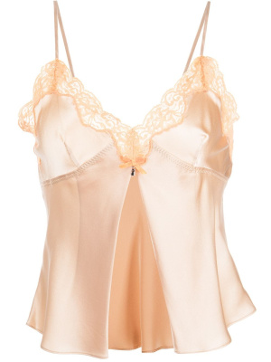 

Lace-trim silk camisole, Alexander Wang Lace-trim silk camisole