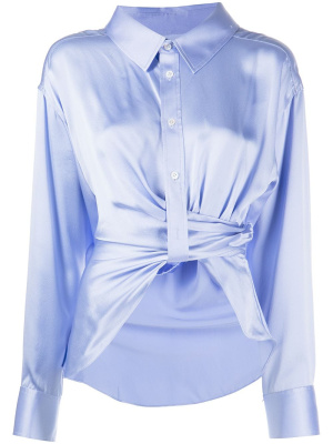 

Gathered satin shirt, Alexander Wang Gathered satin shirt