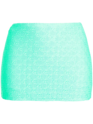 

Monogram-pattern mini shorts, Alexander Wang Monogram-pattern mini shorts