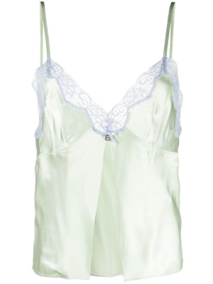 

Lace-trim silk camisole, Alexander Wang Lace-trim silk camisole