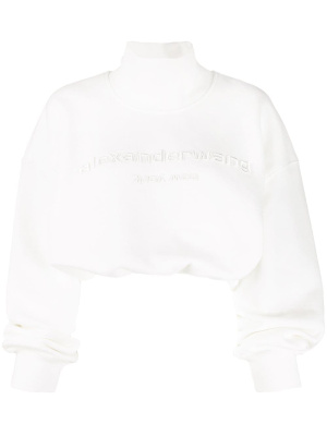 

Cropped oversized logo jumper, Alexander Wang Cropped oversized logo jumper