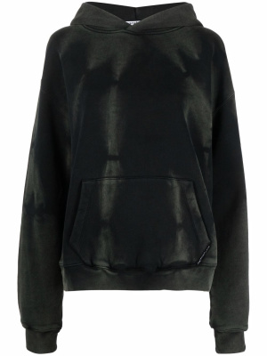 

Tie-dye tonal cotton hoodie, Alexander Wang Tie-dye tonal cotton hoodie