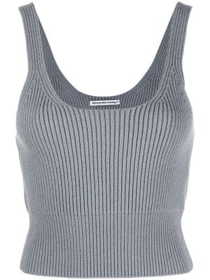 

Ribbed-knit tank top, Alexander Wang Ribbed-knit tank top