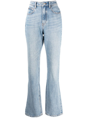 

Fly slim-cut high-waist jeans, Alexander Wang Fly slim-cut high-waist jeans