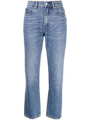 

Stovepipe high-rise straight jeans, Alexander Wang Stovepipe high-rise straight jeans