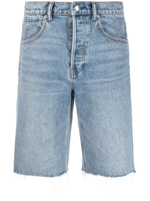 

High-rise denim shorts, Alexander Wang High-rise denim shorts