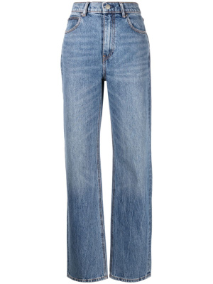 

Mid-rise straight-leg jeans, Alexander Wang Mid-rise straight-leg jeans