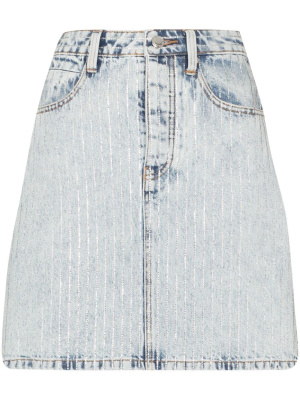 

Pinstripe-pattern A-line skirt, Alexander Wang Pinstripe-pattern A-line skirt