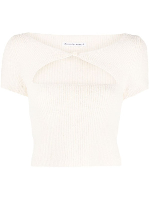 

Cut-out knitted top, Alexander Wang Cut-out knitted top