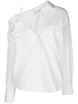 

Off-shoulder cotton shirt, Alexander Wang Off-shoulder cotton shirt