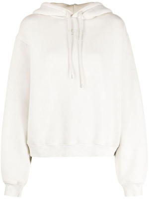 

Cotton blend cropped hoodie, Alexander Wang Cotton blend cropped hoodie