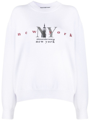 

Empire State cotton sweatshirt, Alexander Wang Empire State cotton sweatshirt