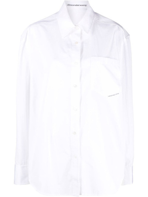 

Oversized chest-pocket shirt, Alexander Wang Oversized chest-pocket shirt