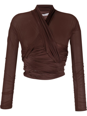

Ruched draped crop top, Alexander Wang Ruched draped crop top