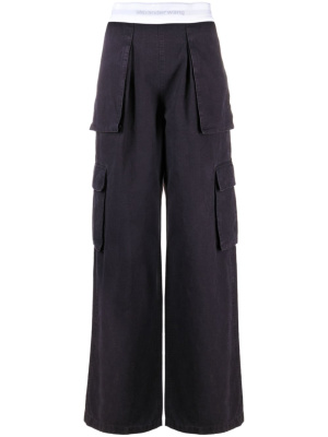 

Wide-leg cotton cargo pants, Alexander Wang Wide-leg cotton cargo pants