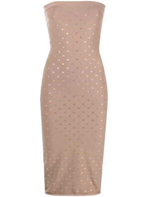 

STRAPLESS MIDI DRESS WITH ELASTIC, Alexander Wang STRAPLESS MIDI DRESS WITH ELASTIC