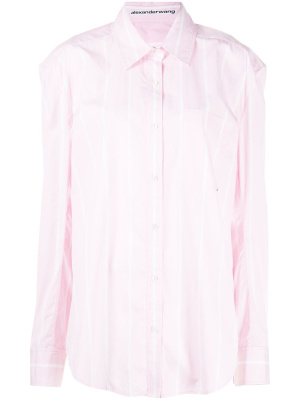 

Oversize vertical-stripe shirt, Alexander Wang Oversize vertical-stripe shirt