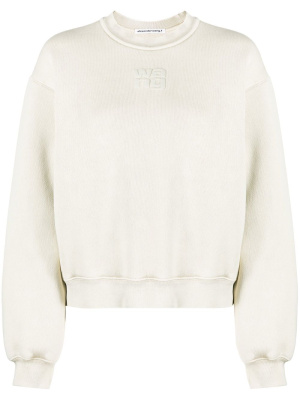 

Logo-embossed sweatshirt, Alexander Wang Logo-embossed sweatshirt