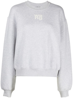 

Logo-print cotton sweatshirt, Alexander Wang Logo-print cotton sweatshirt