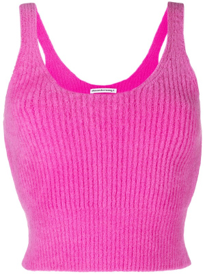 

Ribbed-knit vest top, Alexander Wang Ribbed-knit vest top