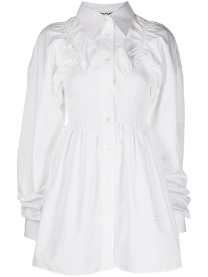 

Shirred bodice longline shirt, Alexander Wang Shirred bodice longline shirt