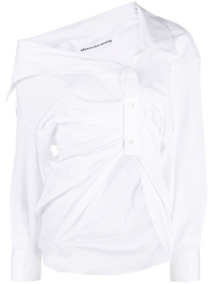 

Asymmetric ruched shirt, Alexander Wang Asymmetric ruched shirt