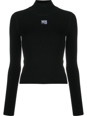 

High neck logo top, Alexander Wang High neck logo top