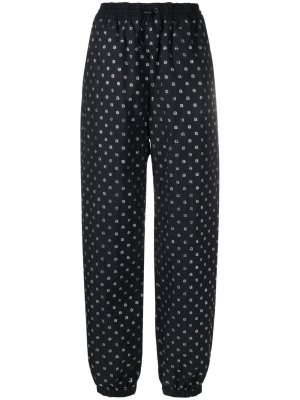 

Embellished-crystal logo pants, Alexander Wang Embellished-crystal logo pants