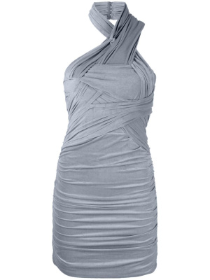

Ruched halterneck minidress, Alexander Wang Ruched halterneck minidress