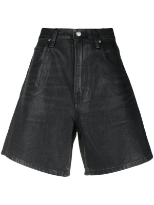 

Coated denim shorts, Alexander Wang Coated denim shorts