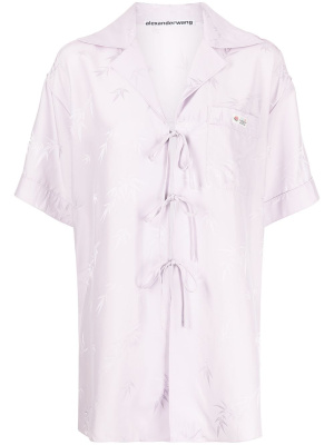 

Jacquard pajama-style shirt, Alexander Wang Jacquard pajama-style shirt
