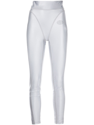 

Panty Line metallic panelled leggings, Alexander Wang Panty Line metallic panelled leggings