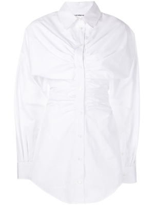 

Ruched hourglass shirtdress, Alexander Wang Ruched hourglass shirtdress