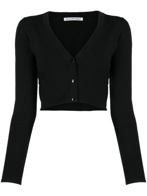 

V-neck cropped cardigan, Alexander Wang V-neck cropped cardigan