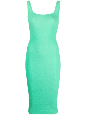 

Jacquard-logo mid-length dress, Alexander Wang Jacquard-logo mid-length dress