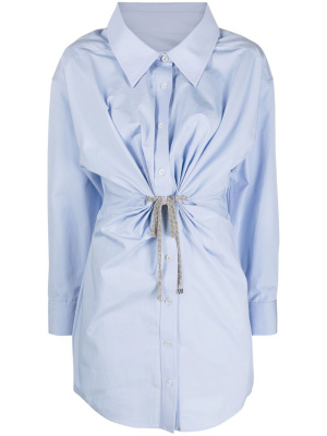 

Crystal Tie Twist shirt dress, Alexander Wang Crystal Tie Twist shirt dress