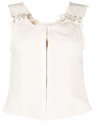 

Raw-cut edge sleeveless top, OUR LEGACY Raw-cut edge sleeveless top