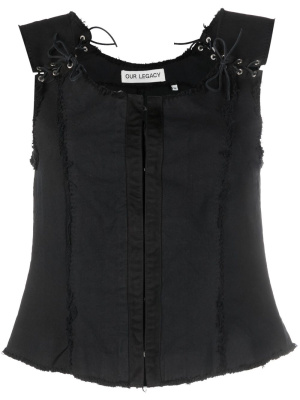 

Tough raw-cut sleeveless top, OUR LEGACY Tough raw-cut sleeveless top