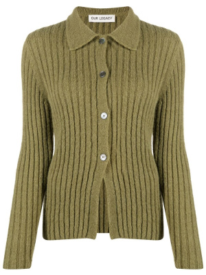 

Fine buttoned ribbed cardigan, OUR LEGACY Fine buttoned ribbed cardigan